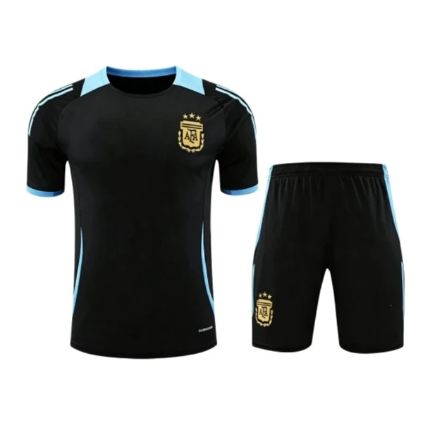 2425 Argentina Training clothes suit Short sleeve Fan version
