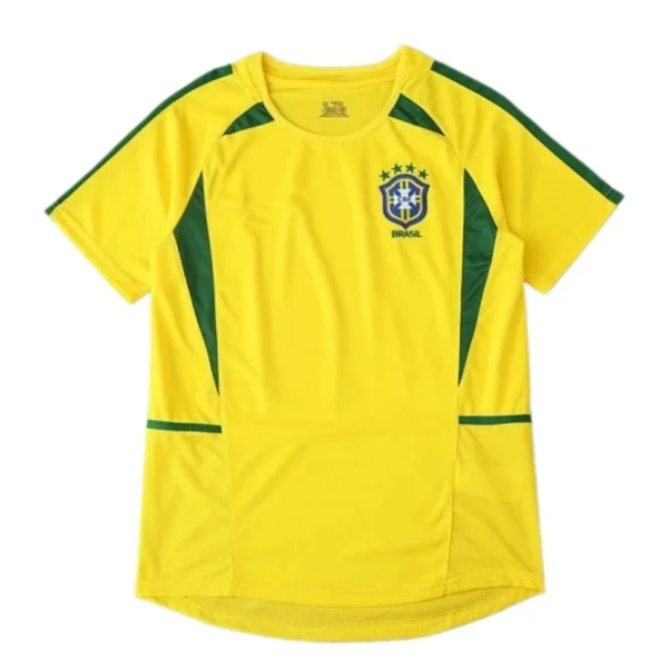 2002 season Brazil home retro Fan version