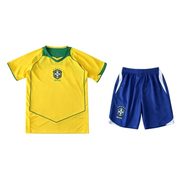 04 season Brazil home Kids kit