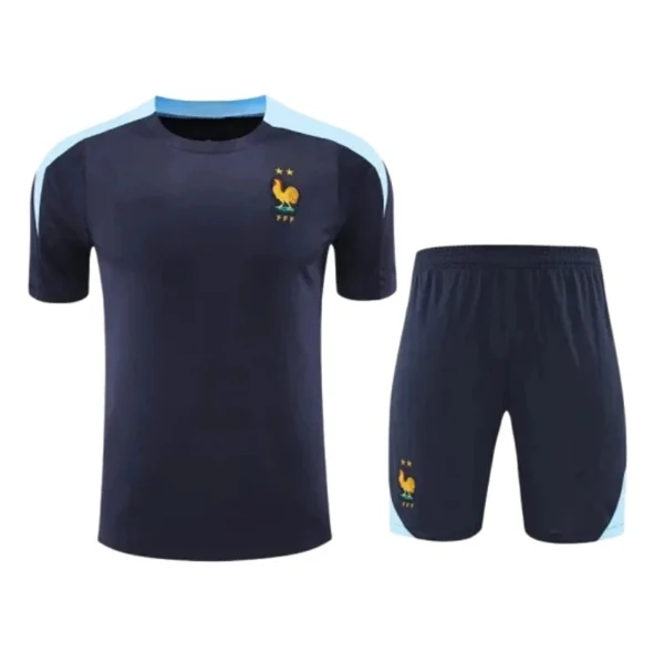 2425 France Training clothes suit Short sleeve Fan version