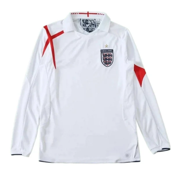 2006 season England home retro Long sleeved Fan version