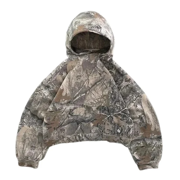 Forest Patern Oversized Hoodie