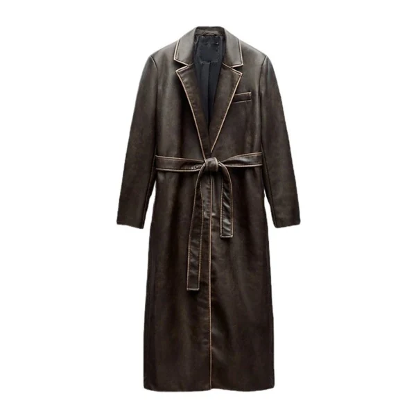 Zara Leather Coat