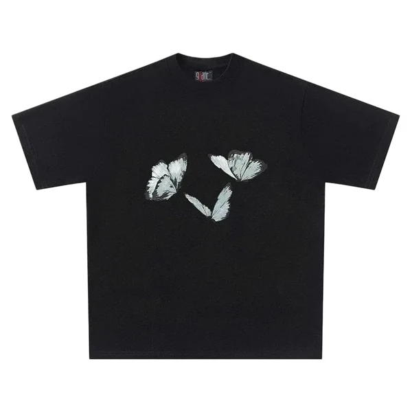 butterfly white tee